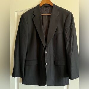 Brooks Brothers 346  Blazer Sz 40R Black Stripes Stretch Sport Coat Jacket  Men